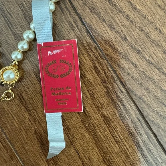 Spanish Mallorca GoldPearl Necklace